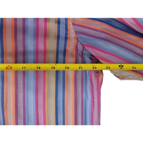 Robert Graham Men's Vibrant Multi Colored Long Sleeve Shirt Size L. Excellent c - Picture 3 of 12